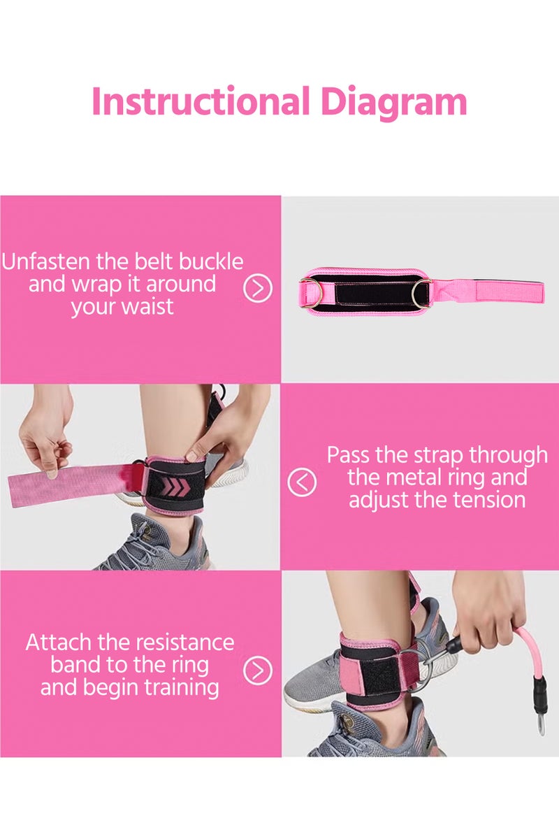 DURKU Strength Training Rig for Ankle Resistance Bands,Cuffs for Leg and Booty Workouts,Fitness Equipment for Kickbacks and Hip Training,Lift Women with Exercise Bands - Image 5