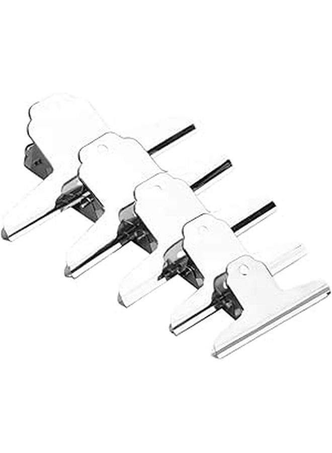 Extra Long Metal Binder Clips 5pcs Set Multi Size Document Holders for School Office - Image 1