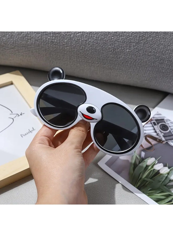 سينت هاوس نظارتان على شكل باندا كرتونية للأطفال، نظارات أنيقة للأطفال، علبة نظارات اختيارية، هدية مفضلة للأطفال (تتضمن علبة نظارات)، نظارات شمسية - Image 5