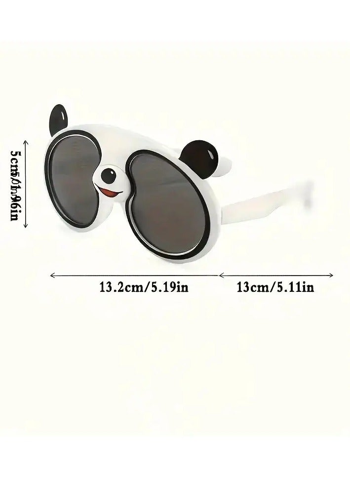 سينت هاوس نظارتان على شكل باندا كرتونية للأطفال، نظارات أنيقة للأطفال، علبة نظارات اختيارية، هدية مفضلة للأطفال (تتضمن علبة نظارات)، نظارات شمسية - Image 3