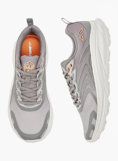 Oaklan by Shoexpress Women's Pull Tab Detail Lace-Up Sports Shoes