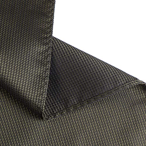 fortunatever Mens Solid Neckties,Olive Green Ties For Men With Pocket Square+Gift Box,58"×3.35" - Image 4