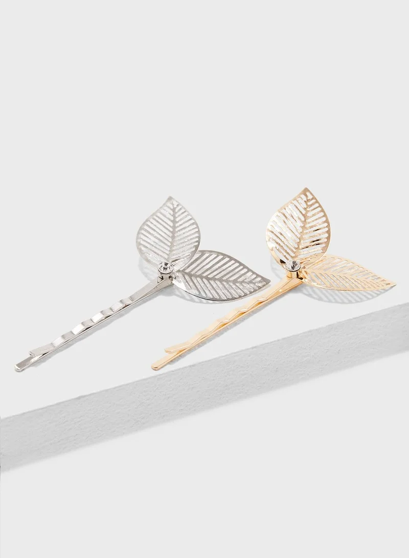 ELLA Leaf Hair Clips