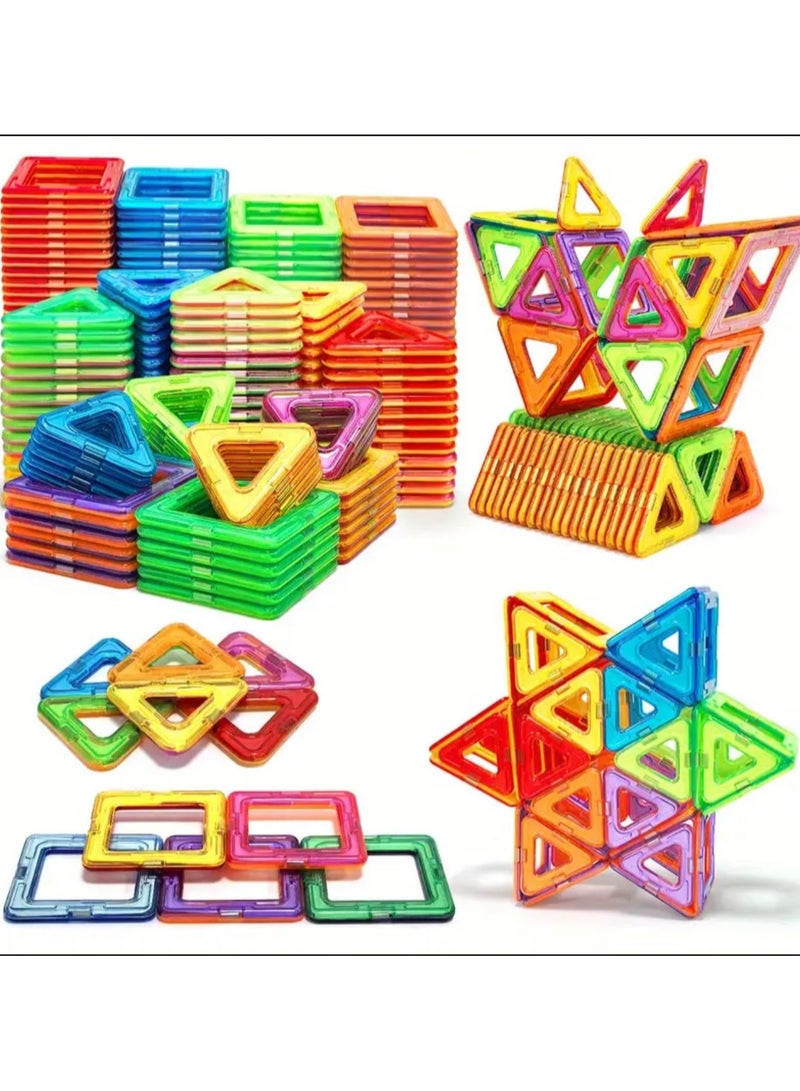 Set of 60 Magnetic Tiles Toys for Kids 3D Magnetic Building Blocks Educational STEM Plastic Gifts - Image 2
