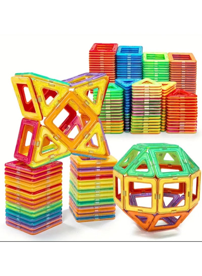 Set of 60 Magnetic Tiles Toys for Kids 3D Magnetic Building Blocks Educational STEM Plastic Gifts - Image 4