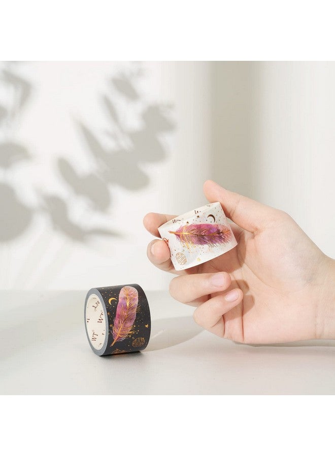 WT Dream Catcher Washi Tape Set 2 Rolls Original Designs Decorative Masking Tape Gold Foil Craft Tape Bujo Planner Supplies Adhesive Wrapping Tape Diy Paper Tape - Image 5