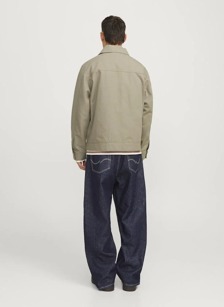 JACK & JONES Zip Through Pocket Detailed Jacket