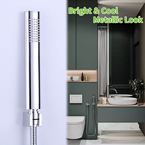 Angle Simple Shower Head Holder Wall Mount, Brass Shower Wand Handle Holder, Sprayer Bracket, Chrome - Image 3
