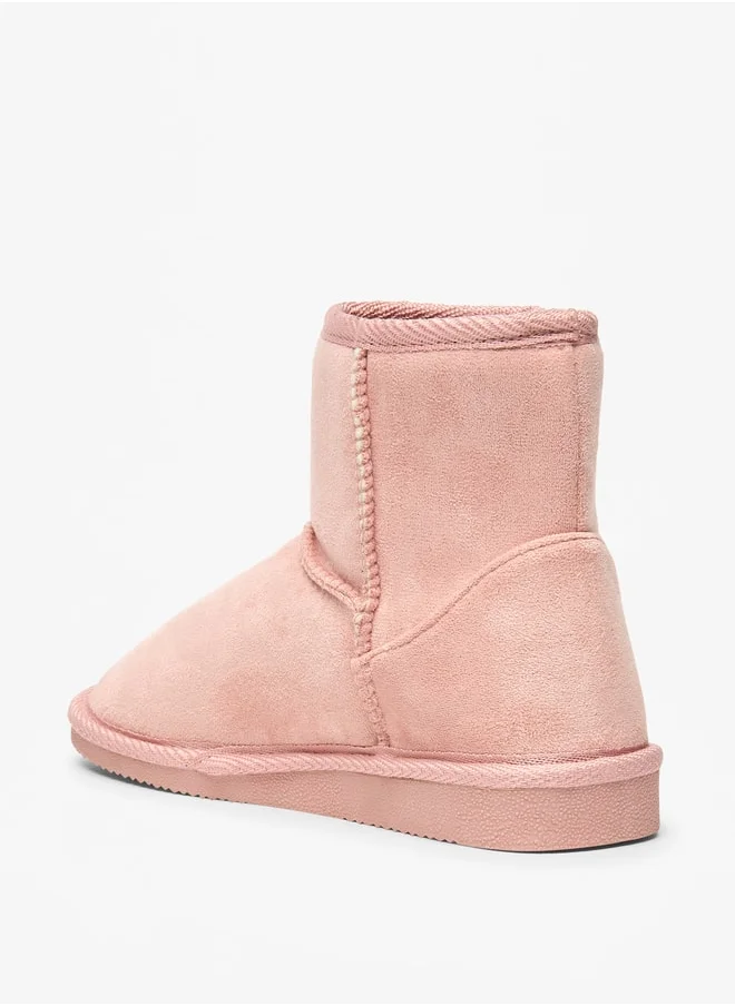 فلورا بيلا من شو إكسبرس Girl's Solid High Cut Slip-On Boots