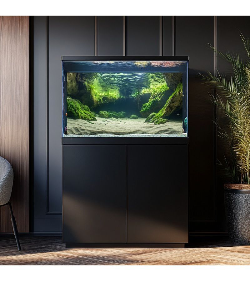Self Adhesive 3D Aquarium Background Wallpaper 122x60cm Realistic Underwater Scenery with Reefs Aquatic Plants Fish and Shrimp Peel and Stick Installation No Glue Needed for Fish Tank Decor - Image 5