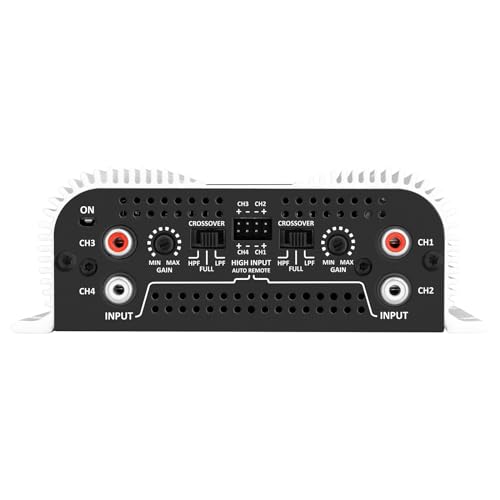 Taramp's Taramps TS 1200x4 Amplifier Car Audio 1200W RMS 2 Ohms 4 Channels 2 Bridged Channels, Full Range Crossover Fixed RCA/Wire Input - Multichannel Class D - Image 4