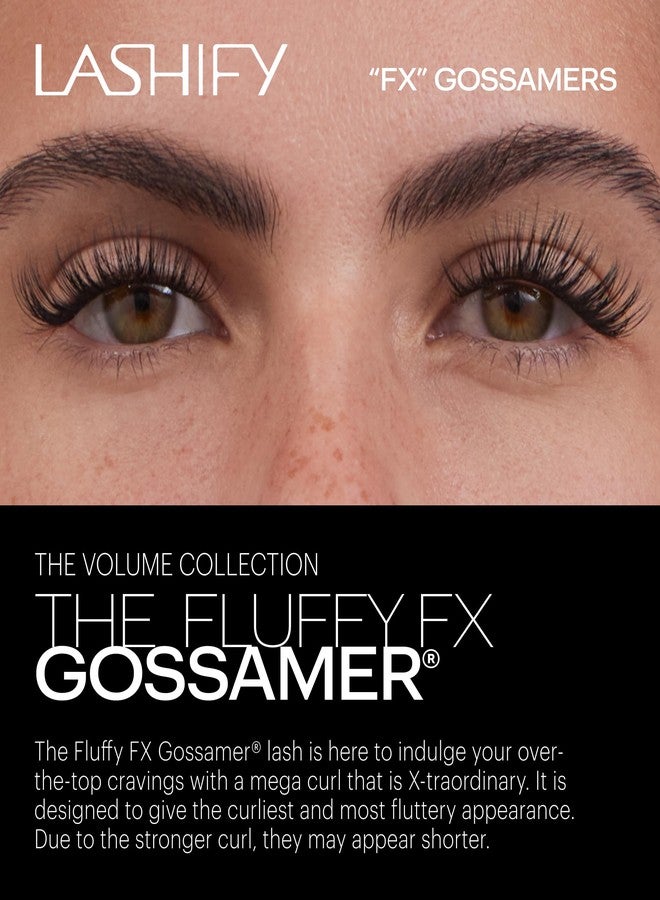 Lashify Fluffy FX 12mm Gossamer DIY Eyelash Extensions Refill, For The Most Curliest and Fluttery Appearance, Chocolate Color, Easy False Lashes - Image 2