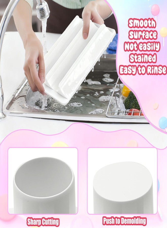QCCTPUU Round Cake Pop Mold with Tray, Circle Cakepop Cutter and Pusher and 100 PCS Sticks, Non-3D Printed Smooth & Easy-Clean Surface, High-Capacity Dual-Cavity Tray, Cake Pops Molds Set for Desserts Making - Image 4