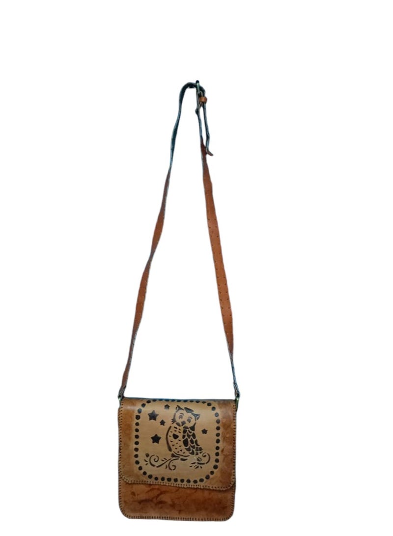 Sheer Fashionable Leather Crossbody Bag - Image 2