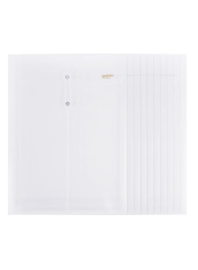 Simaa 10-pack A4 ملفات خيوط شفافة، رأسية، ملفات وثائق، ملفات تخزين، قرطاسية مكتبية، 6798 - Image 5