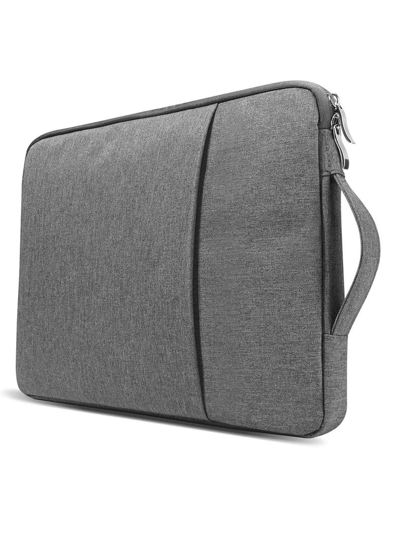 Grey 15.6 Inch Laptop Sleeve Slim Protective Case Pocket Bag Pouch Water Resistant Skin Cover for Carrying Notebook Computer MacBook Pro Acer Dell Asus Lenovo - Image 1