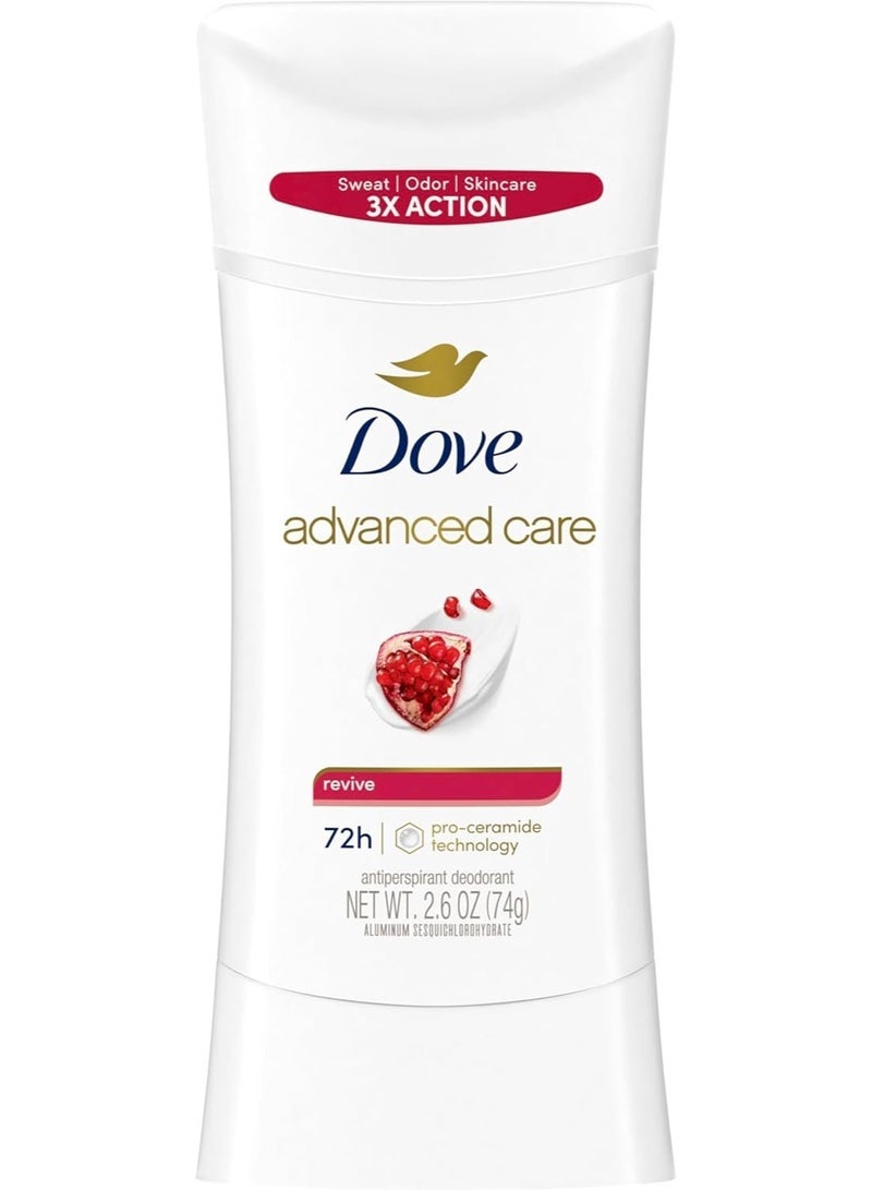 مزيل العرق دوف للعناية بالبشرة، ريفيايف، 74 جم