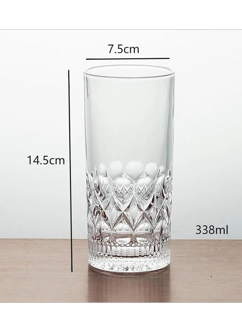 Drinking Glasses Set of 6, Lead-Free, Durable and Stylish Glasses, Highball Tumblers Glasses (Design 34) - pzsku/Z8DF9304F4BC087998117Z/45/_/1711972324/84c44e68-7adf-417e-b817-ced6b5dadd72