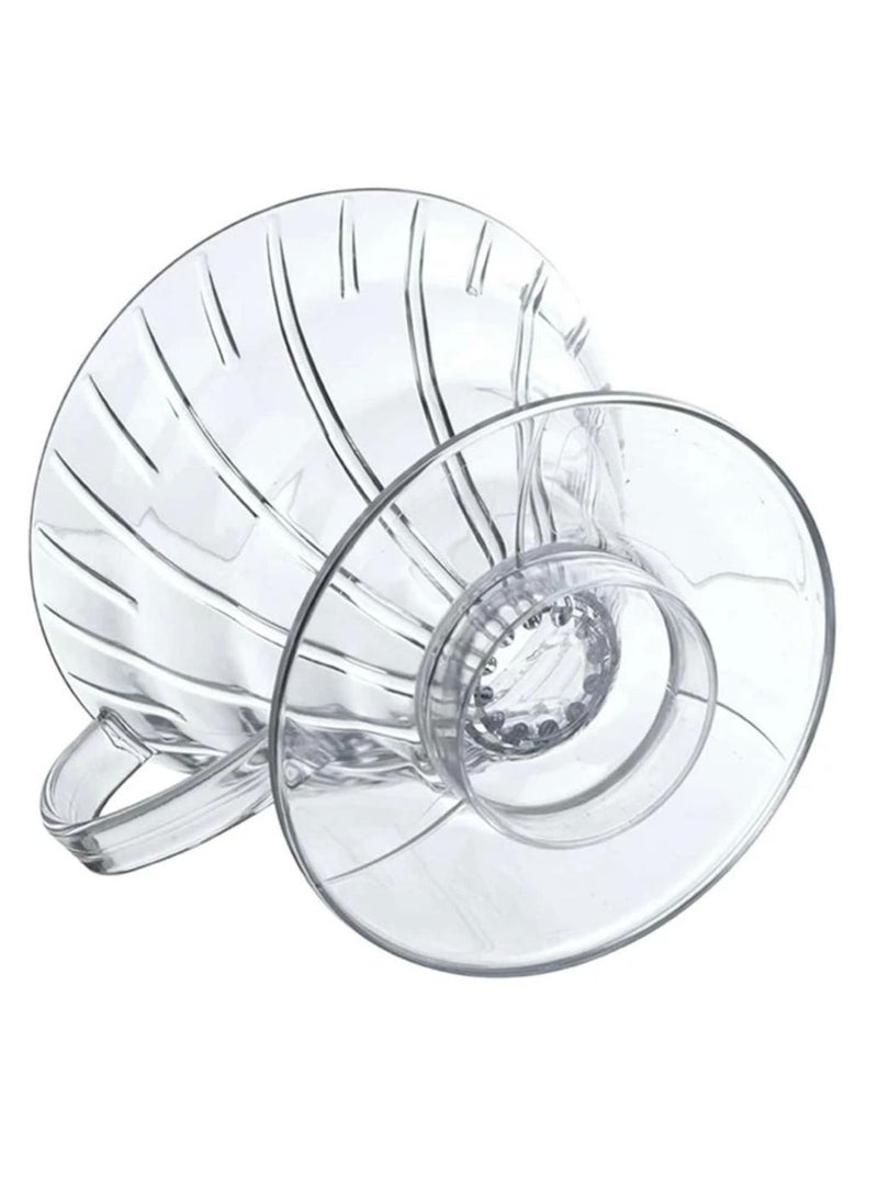 V60 Transparent Plastic Filtration And Distillation Funnel, size 02 - Image 2