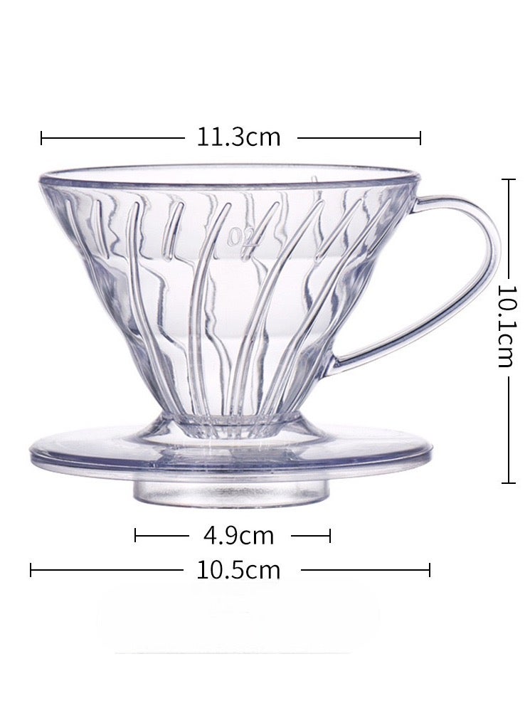 V60 Transparent Plastic Filtration And Distillation Funnel, size 02 - Image 4