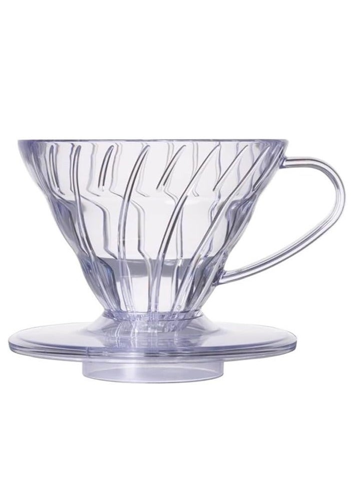 V60 Transparent Plastic Filtration And Distillation Funnel, size 02 - Image 1