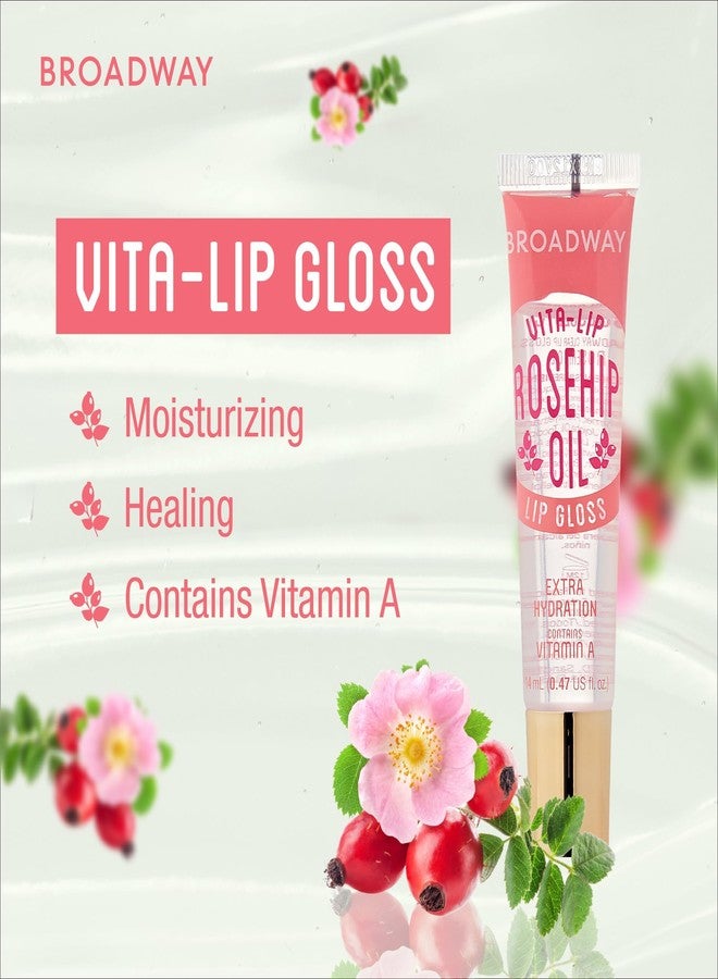 Ruby Kisses Broadway Vita-Lip Clear Lip Gloss (Rosehip Oil 12 Pack), Ultra-Hydrating & Soothing Formula with Vitamin Oils, High-Shine Non-Sticky Finish, Healing Glossy Lip Balm With Vitamin A - Image 3