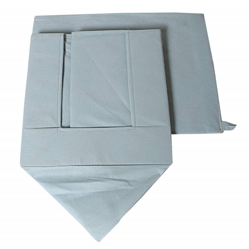 Kuber Industries Stylish Shirt Organizer for WardrobeFoldable Non Woven Shirt StackerDrawer Storage Unit For Closet CuboardClothes Storage box Grey - Image 5