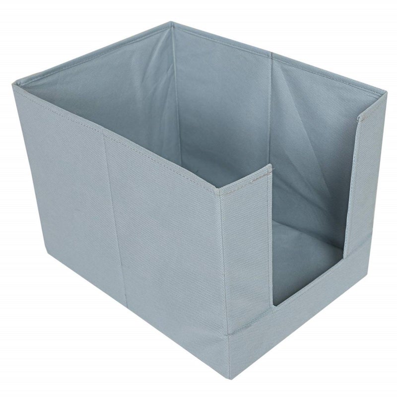 Kuber Industries Stylish Shirt Organizer for WardrobeFoldable Non Woven Shirt StackerDrawer Storage Unit For Closet CuboardClothes Storage box Grey - Image 2