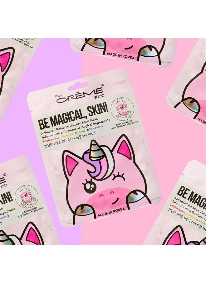 The Crème Shop Be Magical, Skin! Animated Rainbow Unicorn Face Mask - Rainbow of Magical Ingredients  - Image 3
