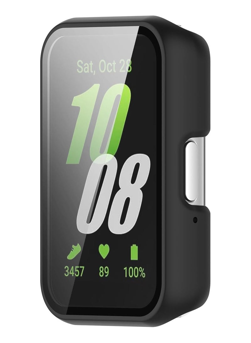 HablTech Protective Case Suitable for Samsung Galaxy Fit 3 Case Hard PC Case with Tempered Glass Screen Protectors Full Protective Cover(Black) - Image 2