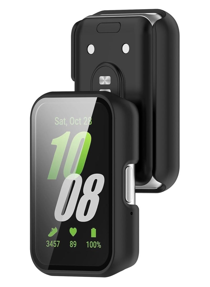 HablTech Protective Case Suitable for Samsung Galaxy Fit 3 Case Hard PC Case with Tempered Glass Screen Protectors Full Protective Cover(Black) - Image 3