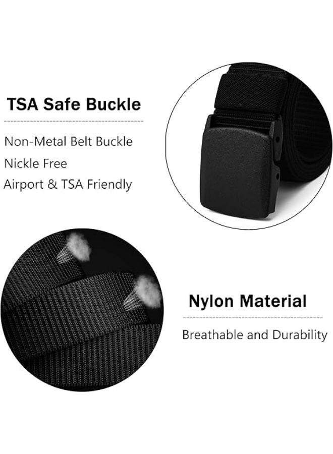 Heavy Duty Nylon Waist Belt Metal-free Belt Military Combat Training Waistband,blue - Image 2