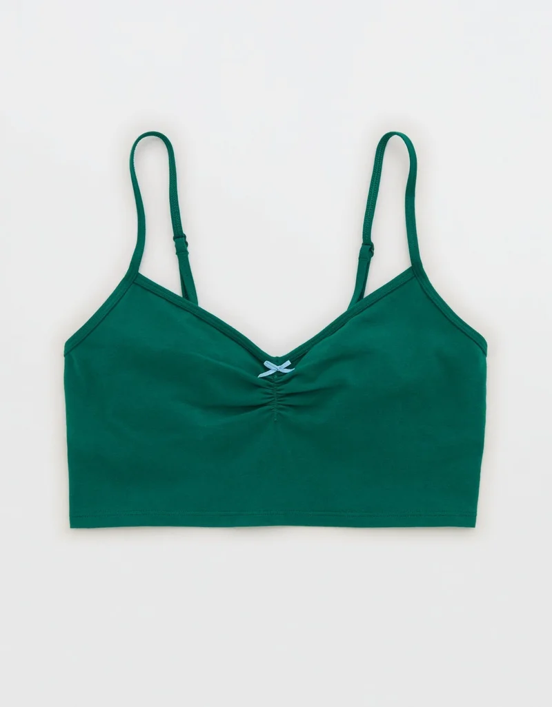 Aerie  Superchill Cotton Ruched Bra Top for Women | Best Price UAE