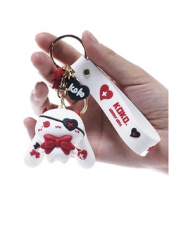 Keychain for Women Star-Moon Rabbit Key Ring Rabbit Charm Bag Accessory Lovers Best Friend Gift