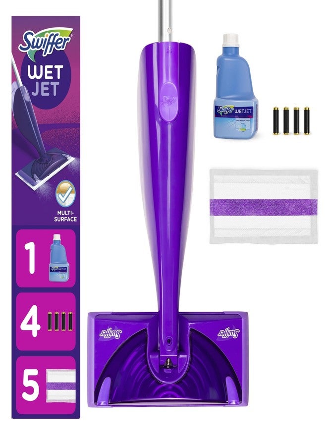 مجموعة أدوات التنظيف Swiffer® WetJet® للمبتدئين، بنفسجي/فضي - Image 2