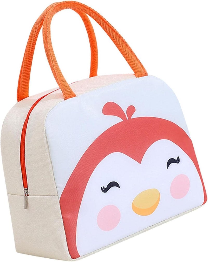 Flywind Kids Lunch Bag for Girls Boys Students | Small Foldable Waterproof Lunch Box for Travel Picnic School | Reusable Cartoon Insulated Lunchbag (White Egg) - Image 5
