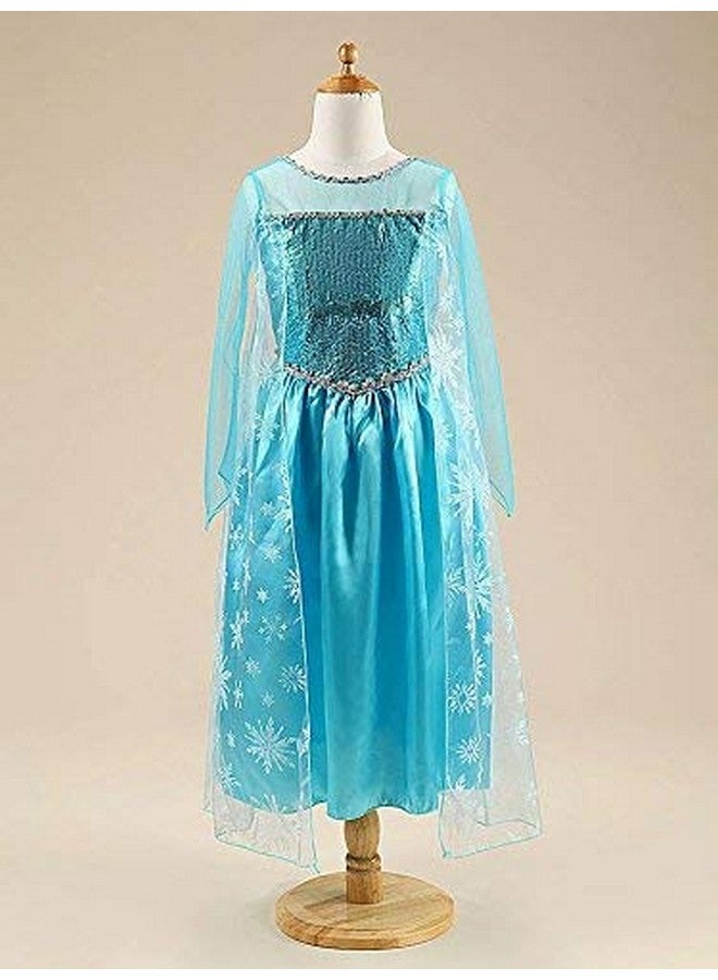 Fancydresswale FancyDressWale ELSHIA Gown with Fronzie Accessories (4 years - 5 years)(Blue)(Plastic) - Image 3