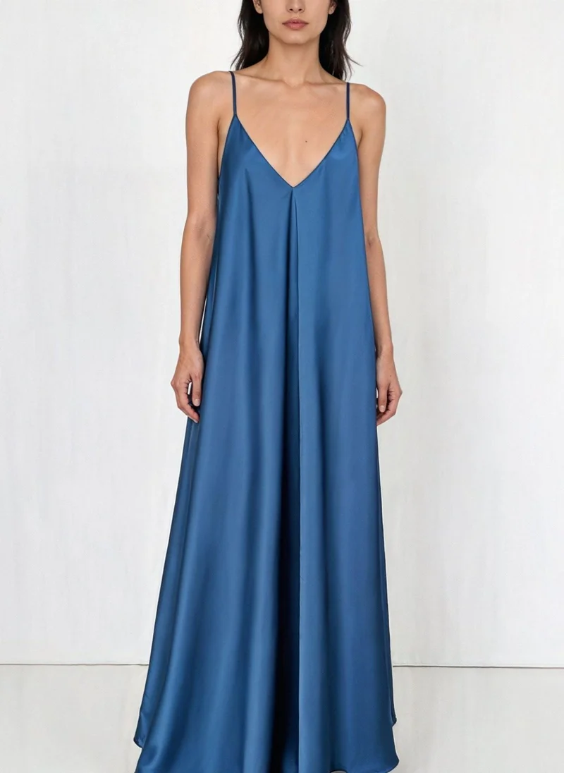 Janara Jones  Ocean Mist Satin Mariella Dress for Women | Best Price UAE