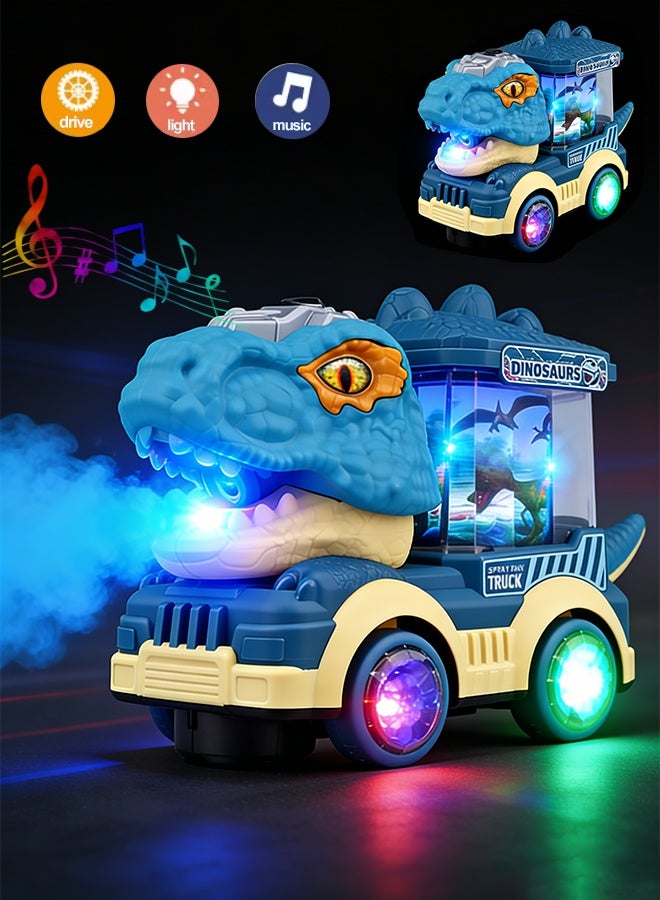 NAYIV Dinosaur Truck Toys for Kids with Music u0026 Lights Electric Water Spray Dinosaur Truck Toy  Race Car Track Toy Dinosaur Ride On Toy Plastic 4 Wheels Parent-child Interaction Toys Dinosaur Car Carrier Truck Birthday Gifts for Boys and Children 2 3 4 5 6 Year Old - Image 1