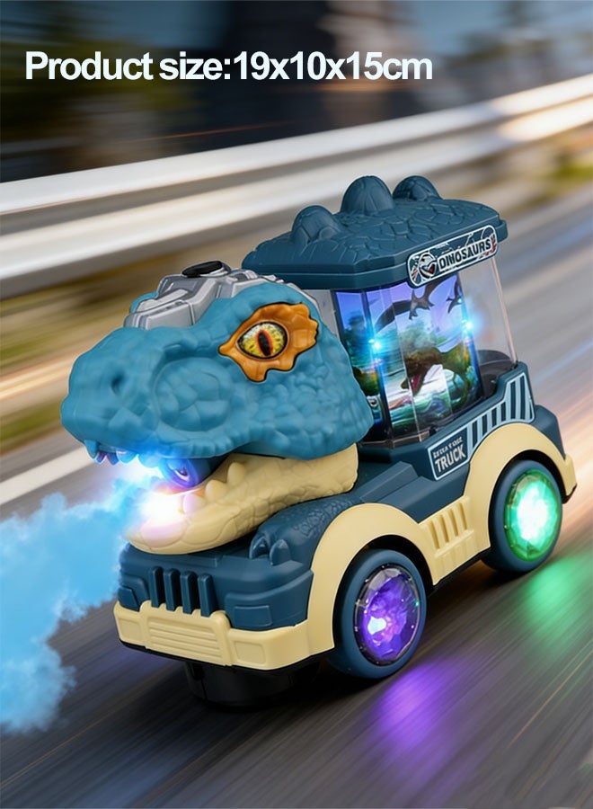 NAYIV Dinosaur Truck Toys for Kids with Music u0026 Lights Electric Water Spray Dinosaur Truck Toy  Race Car Track Toy Dinosaur Ride On Toy Plastic 4 Wheels Parent-child Interaction Toys Dinosaur Car Carrier Truck Birthday Gifts for Boys and Children 2 3 4 5 6 Year Old - Image 2