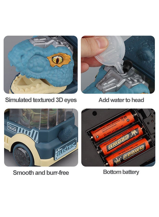 NAYIV Dinosaur Truck Toys for Kids with Music u0026 Lights Electric Water Spray Dinosaur Truck Toy  Race Car Track Toy Dinosaur Ride On Toy Plastic 4 Wheels Parent-child Interaction Toys Dinosaur Car Carrier Truck Birthday Gifts for Boys and Children 2 3 4 5 6 Year Old - Image 5