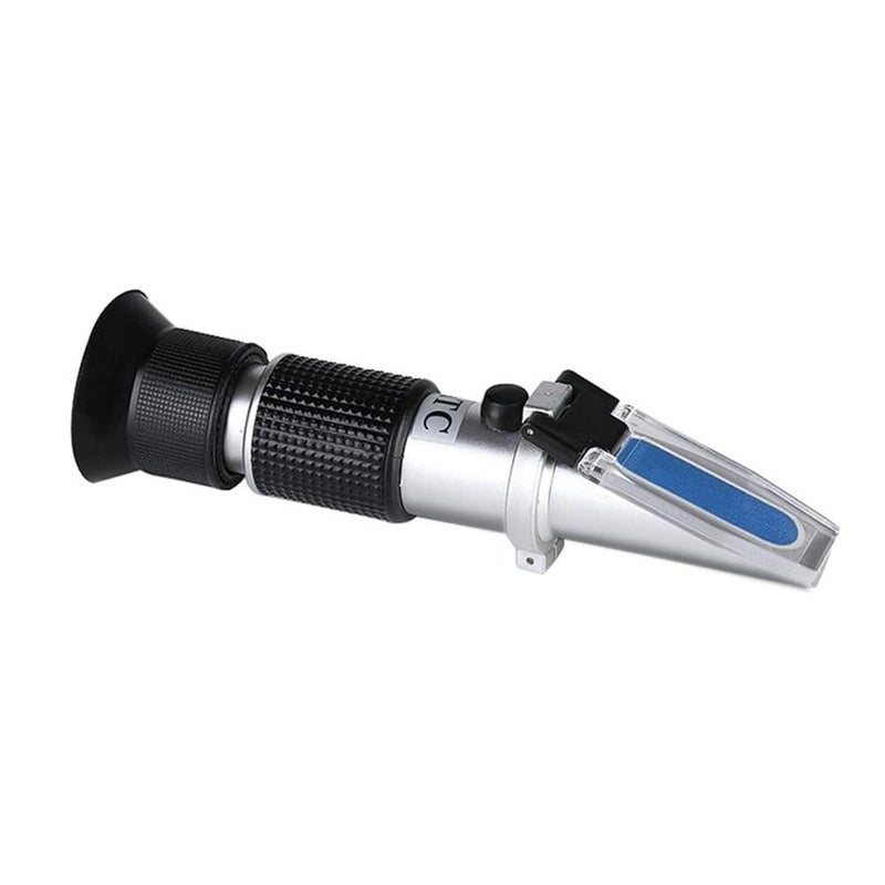 Refractometer, 0-80% Refractometer Antifreeze Coolant Electrolyte Handheld Refractometer Brewing Battery Acid Seawater Aquarium Detector - Image 1