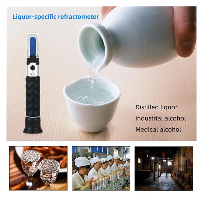 Refractometer, 0-80% Refractometer Antifreeze Coolant Electrolyte Handheld Refractometer Brewing Battery Acid Seawater Aquarium Detector - Image 5