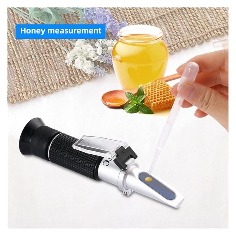 Refractometer, 0-80% Refractometer Antifreeze Coolant Electrolyte Handheld Refractometer Brewing Battery Acid Seawater Aquarium Detector - Image 4
