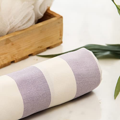 Velve Quick Dry Bath Towel For Travel|Light Weight&Compact|100% Bamboo|Dyed With Certified Non-Toxic Color|Ultra Soft,Absorbent,Skin Friendly Towel For Bath,Travel,Yoga,Gym|Lavender,250 TC - Image 4