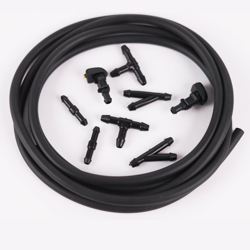 Omrisy Windshield Washer Nozzles Kit Compatible with Ford F150 2004-2013 Front Windshield Spray Nozzles Wiper Spray Washer Jet and Hose repair kit with Connector Replaces # 3W7Z17603AA - Image 5