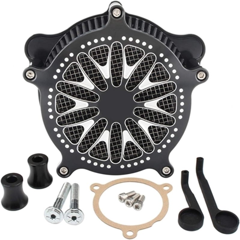 DEMULAX Motorcycle Air Cleaner Filter Intake Kit - Image 1