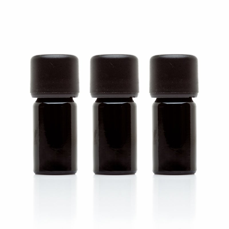 Infinity Jars Glass Bottle 5 ML 17 fl ozEuro Dropper Cap Black Ultraviolet Dropper Airtight Seal Refillable Perfect for Traveling Longterm storage of essential oils Serum Screw Top Bottle 3 Pack
