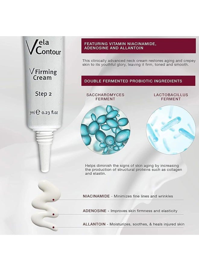 Anacis مخفف الذقن المزدوجة وشد الرقبة ومكافحة الشيخوخة وتقليل التجاعيد ورفع الوجه النحيف - مجموعة روتين العناية بالبشرة الكورية. فيلا كونتور (كريم + أقنعة) - Image 5