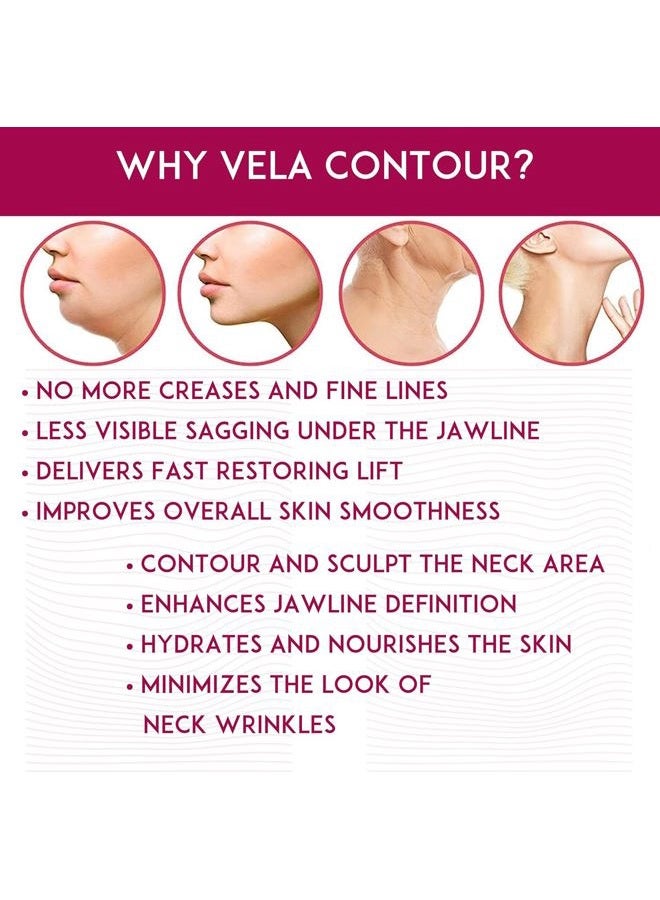 Anacis مخفف الذقن المزدوجة وشد الرقبة ومكافحة الشيخوخة وتقليل التجاعيد ورفع الوجه النحيف - مجموعة روتين العناية بالبشرة الكورية. فيلا كونتور (كريم + أقنعة) - Image 2